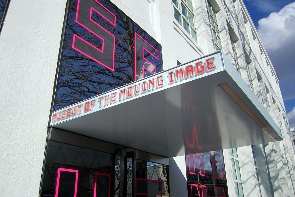 photo shows the entrance of the museum of the moving image